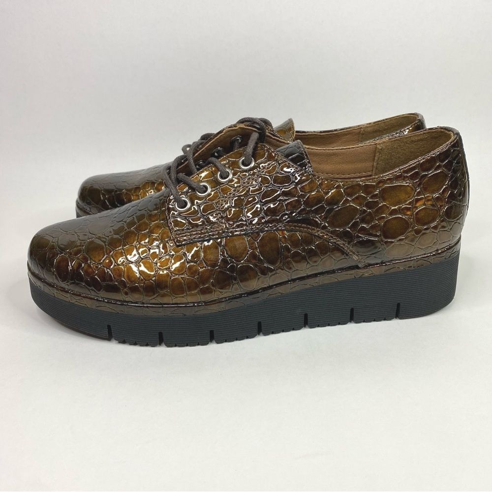 Graceland Chunky‎ Platform Shoes Women's 7 38 Crocodile Gator Grunge Fairycore